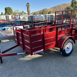 New Carson 5x8 Landscape Trailer with Gate 3k gvwr