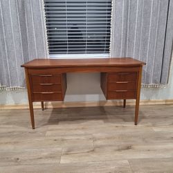 1960's Mid-Century Modern Danish Teak Desk