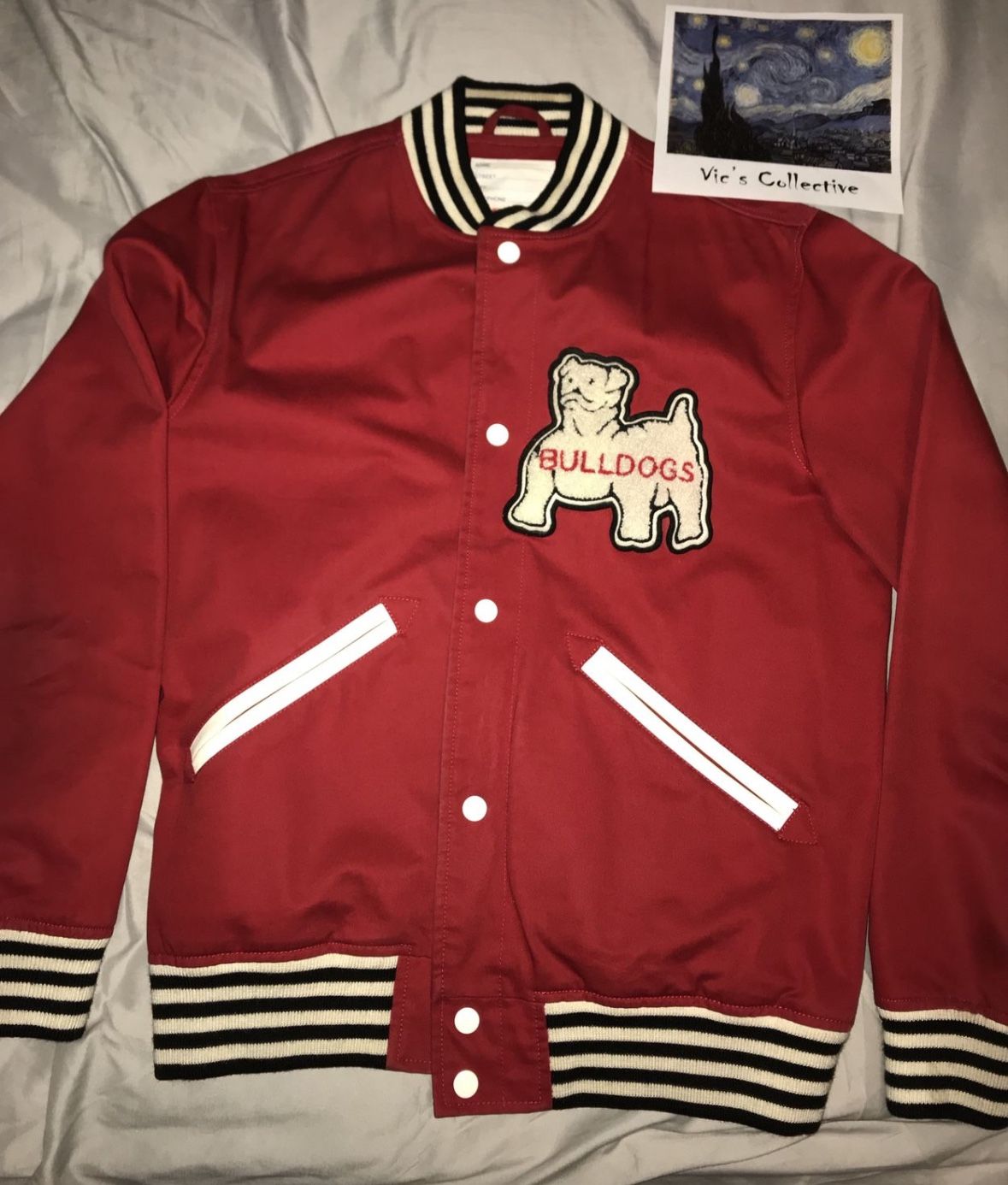 Supreme Bulldogs Varsity Jacket Size M
