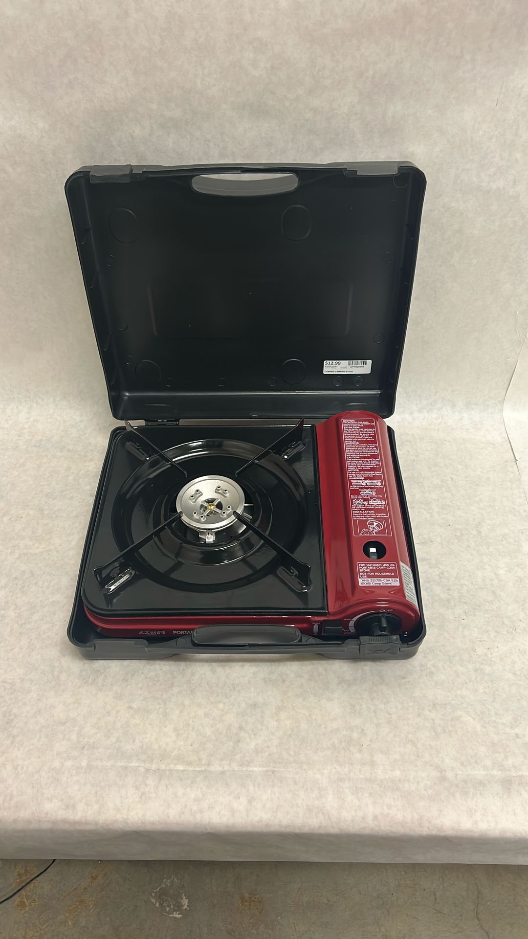 Single burner deluxe, portable gas stove