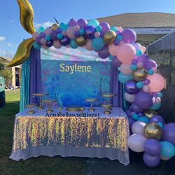 Little Mermaid Party Decor, Littlemermaid Decorations , Mermaind Decorations, Party Decoration, Party Decorations , Balloons Garland , Balloons Decora