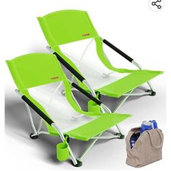 2 Pack Chairs Beach 