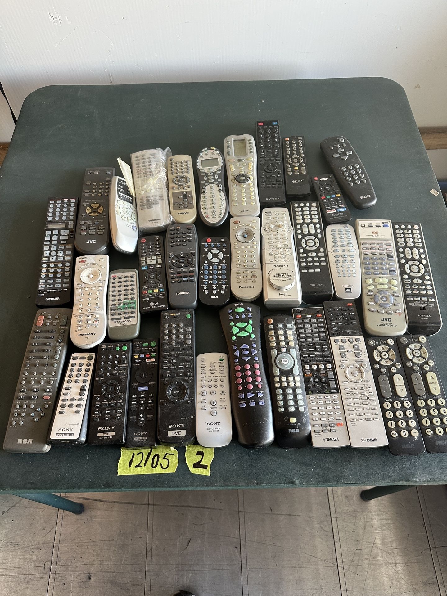 Lot of 30+ Original TV DVD Stereo Remotes Sony Panasonic Yamaha RCA Toshiba
