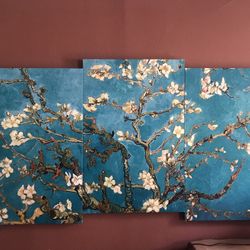 Large Wall Art on Canvass  Like New Condition    