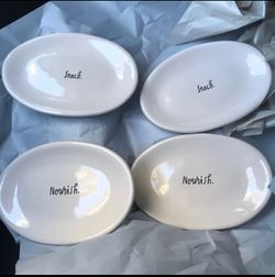 Rae Dunn oval plates