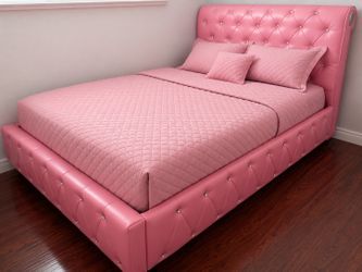 Full Bed with Mattress and Box Sprimg