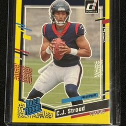 Cj Stroud Yellow Rated Rookie Donruss