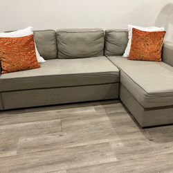 IKEA FRIHETEN Sleeper Sectional Couch 3 seat w/storage 