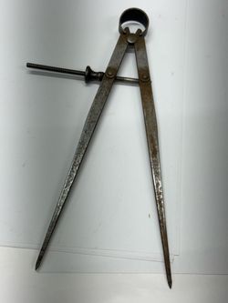 Vintage K Co Machinist Divider Caliper 9" Steel Layout Tool USA