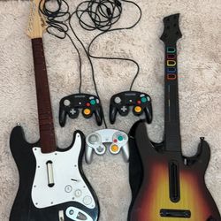 GameCube Controllers And Guitars