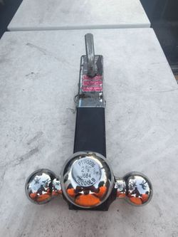 Power Torque Towing Tri-Ball Hitch Mount with a towing hook