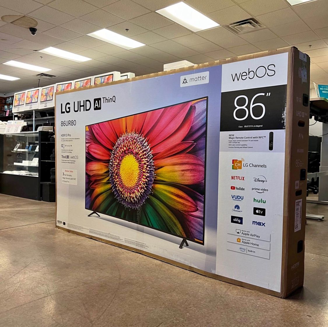 LG 86” UR8000 4K SMART TV