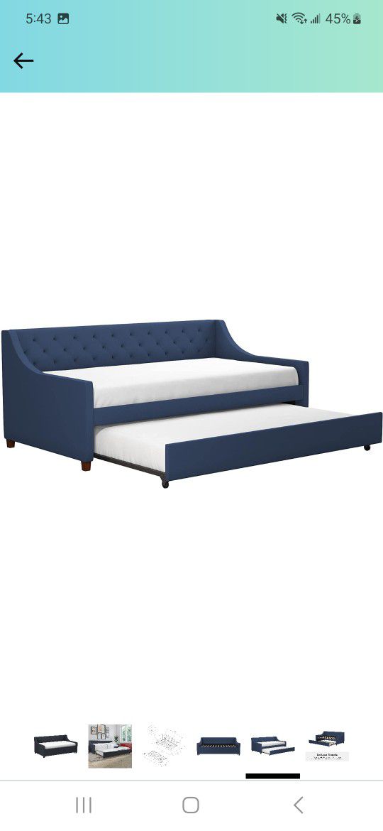 Navy Blue Daybed With Trundle