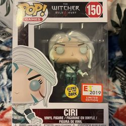 Funko Pop Ciri 150 Glow In The Dark The Witcher