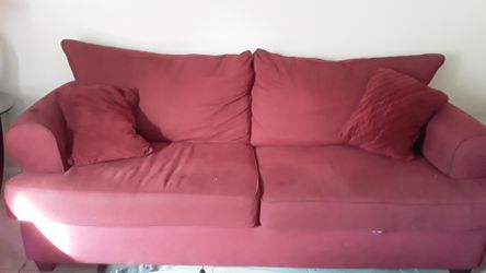 Red sofa