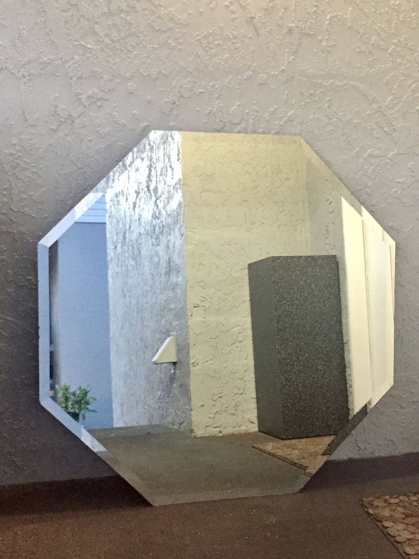 Large Octagon Shaped Wall Mirror (If Posted, Still Available)