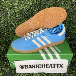 Adidas Samba Sporty And Rich Blue Grey Size 11.5