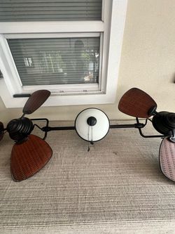 74 “ Tropical Ceiling Fan with Light – Works Great