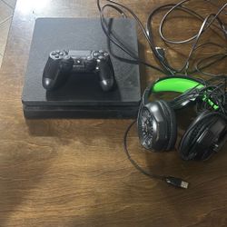 PS4 with Controller And Headset