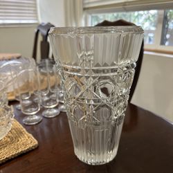 Crystal Tall Flower Vase