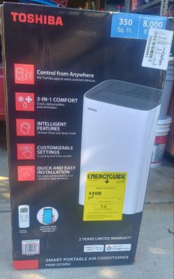 TOSHIBA PORTABLE AIR CONDITIONER ,NEW ,NEVER OPENED