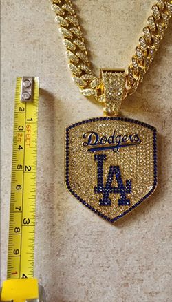 New 20 or 24" LA Dodgers iced cuban chain pendant all pictures sold separately SHIPPING AVAILABLE
