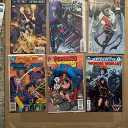 Comic books Captain Marvel & Wonder woman