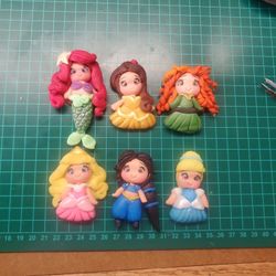 Handmade Princess Clay Lot 6 Pz  Flexible Paste 