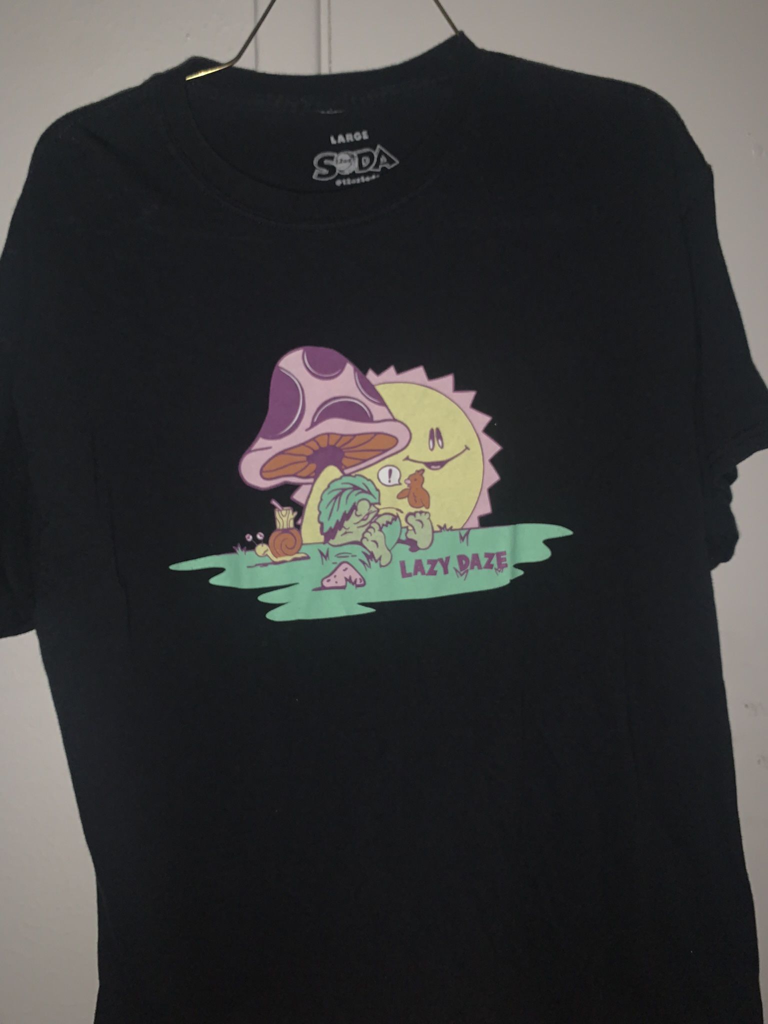 Vintage Y2K Skate Tee Shirt Lazy Daze Soda Purchased From Zummies