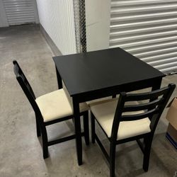 IKEA Dining Table Black And Cream