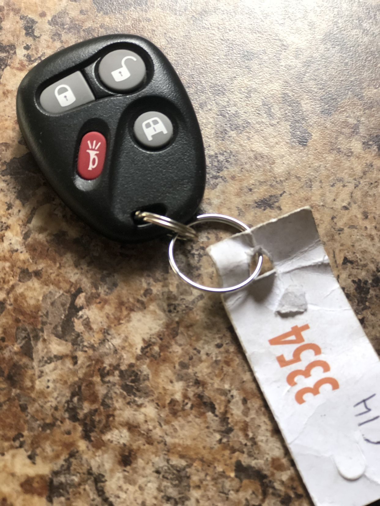 Now this is a brand new Chevrolet key fob off of a 2004 access panel van
