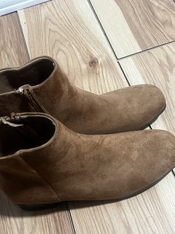 Time and Tru Women's Faux Suede Ankle Boots,