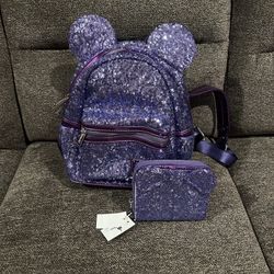 Loungefly Minnie Backpack And Wallet