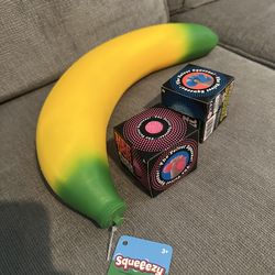 Needoh fuzz ball and Banana (all 3 $40)