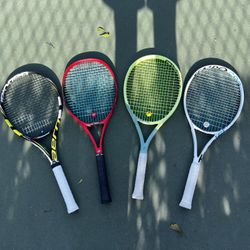 Babolat, Yonex, Head, Tecnifibre Tennis Rackets