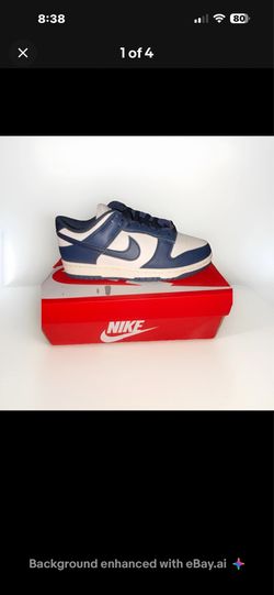 NIKE DUNK LOW DARK BLUE SIZE 9 NEW