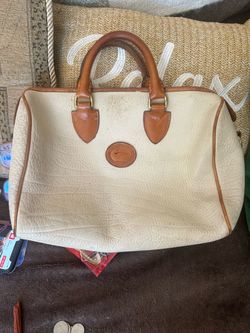 Dooney & Bourke AWL Satchel - Cream Pebble Leather Doctor Bag