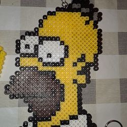 Homer Simpson Perler Beads