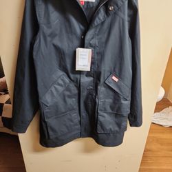 New Hunter All Weather Coat L/g Water Proof Impermeable 