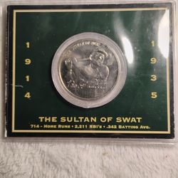 Babe Ruth "Sultan Of Swat Coin