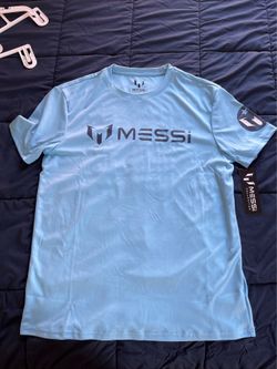 Messi Collection Dri Fit T-Shirt Light Blue Size Small Soccer Futbol Argentina