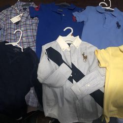 Ralph Lauren 4t Shirts (1 Nautica Polo)