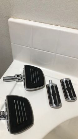 Motorcycle Floorboards and Footpegs Set
