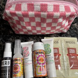 NEW 7 PIECE HAIRCARE BUNDLE SET IN TRAVEL BAG $20!!