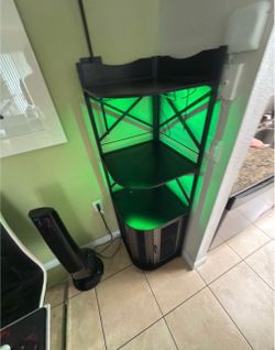 Corner  Bar Cabinet with LED