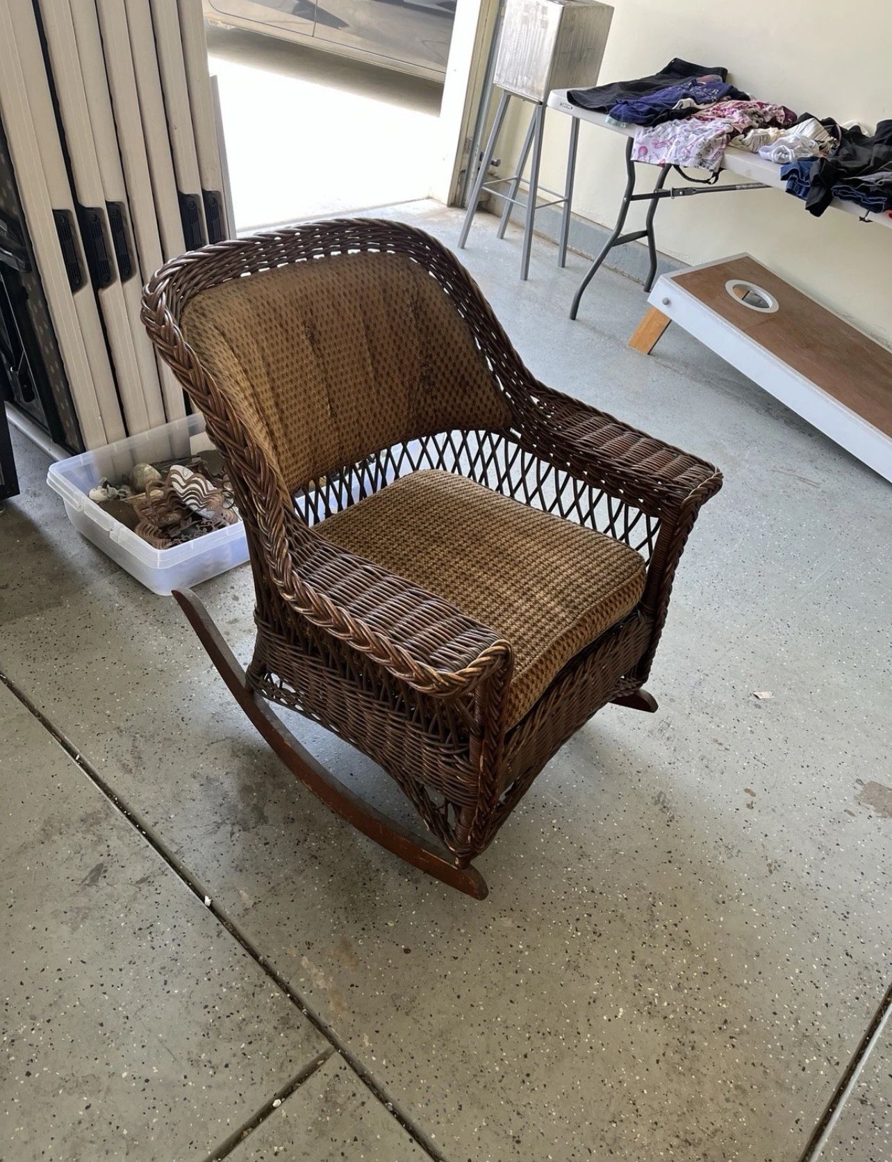 Antique Wicker Haywood-Wakefield Rocking Chair