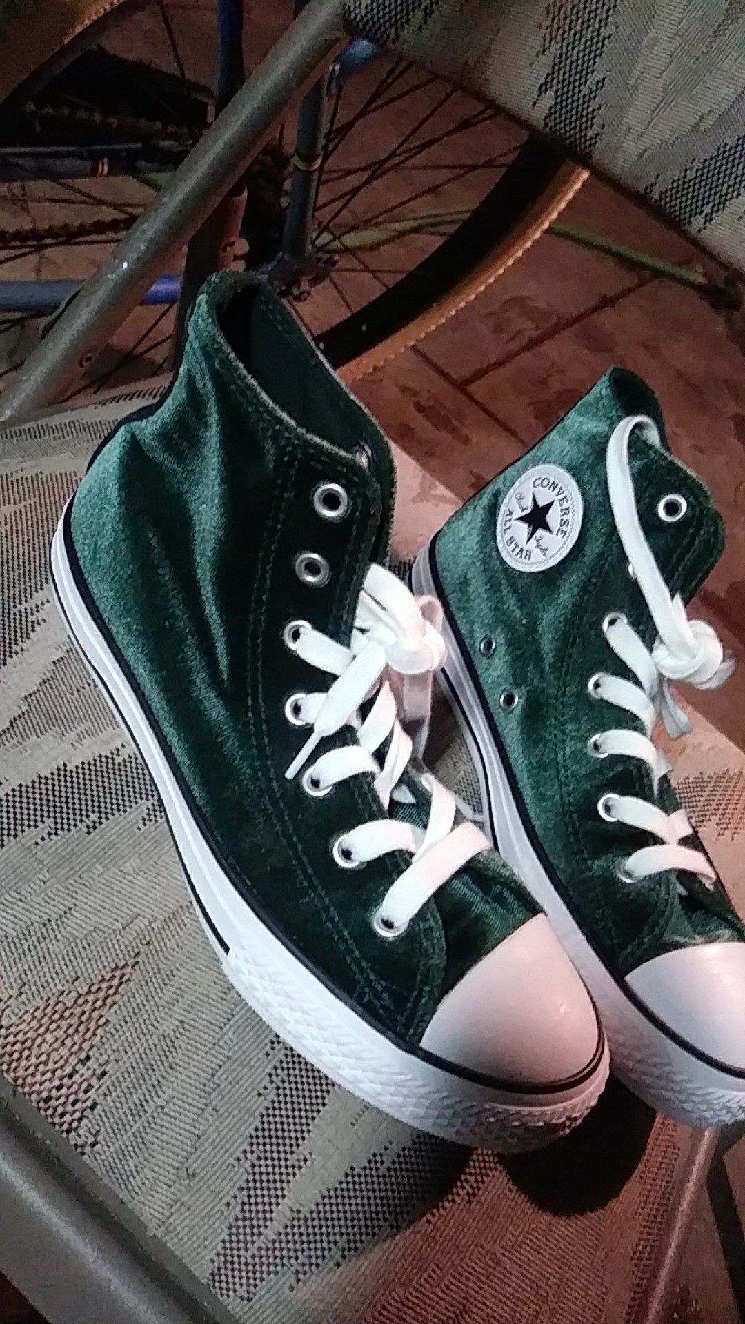 Converse All Star (Size 3 Kids) Forest Green