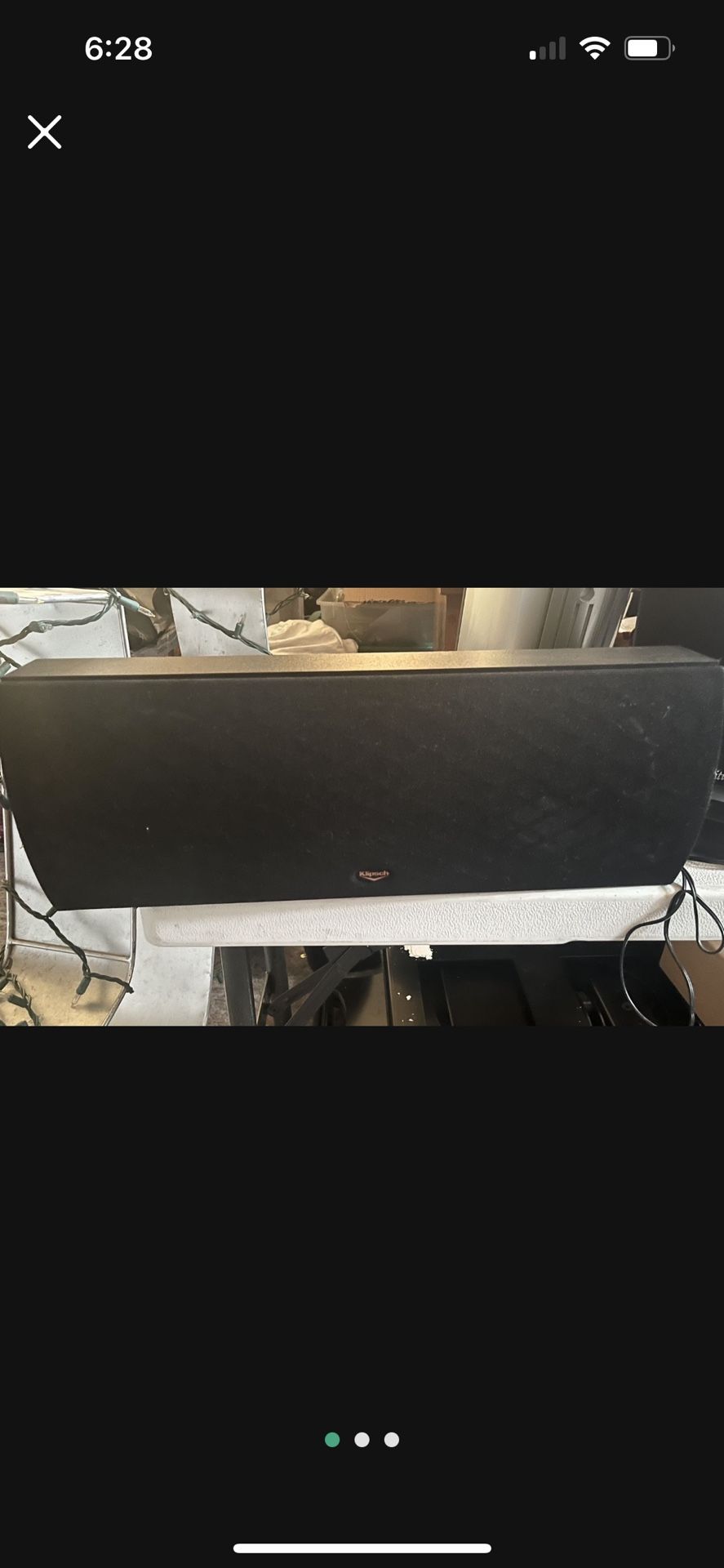 Klipsch SC1 Black Impedance 8 ohms -100 Watt Center Speaker