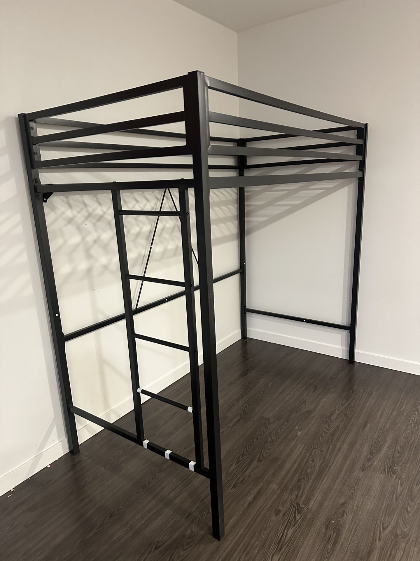 ikalido Metal Loft Bed Twin Size
