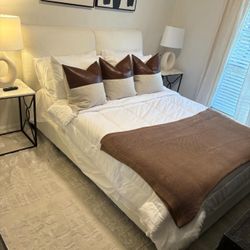 New Queen Platform Bed Frame- Mattress is not included